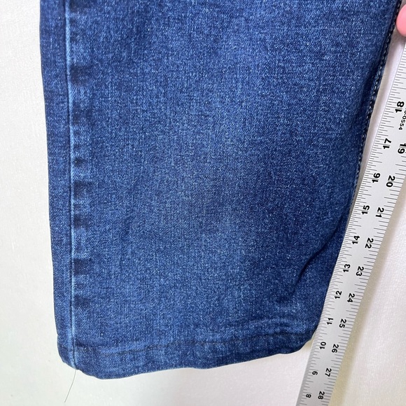 Wrangler Relaxed Boot Cut Jeans Mens 40/28 Short Hemmed Denim Blue Work 1981 - Picture 5 of 10